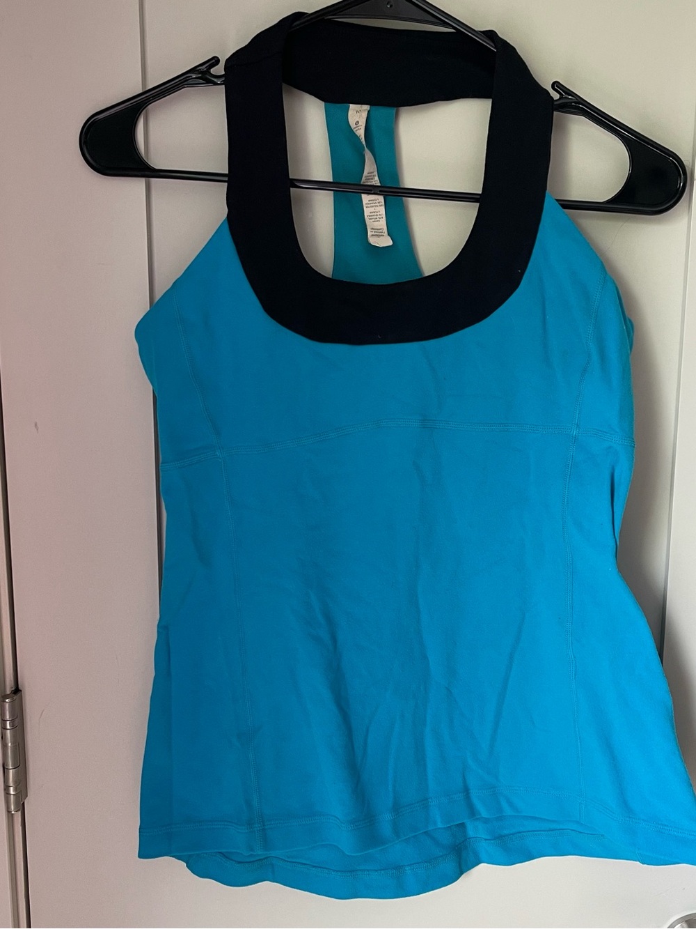 Lululemon Scoop Neck Tank Top Size 10 Blue Multicolor Activewear Yoga